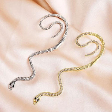 Medusa Hanging Snake Earring